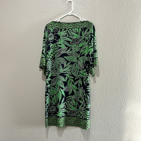 K Studio Dress, Women's Size 12 Navy Blue & Green, Shift - Picture 8 of 8